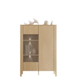 Aggarwal Vitriinikaappi 103 cm Valaistuksella