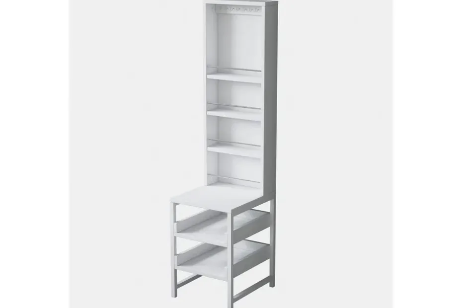 Aldros Kampauspöytä 35 cm Valkoinen