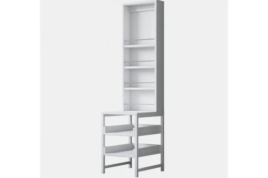 Aldros Kampauspöytä 35 cm Valkoinen