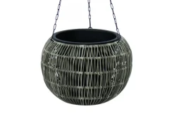 Amppeli Wicker D32xH22 cm Harmaa