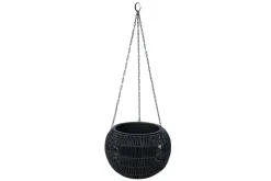 Amppeli Wicker D32xH22 cm Musta