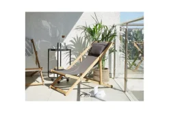 Aurinkotuoli 2 vaihtokankaat Avellino Harmaa, Vaalea puu, Monivärinen