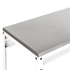 Baaripöytä ulkokäyttöön Maenza 120 cm valkoinen/musta