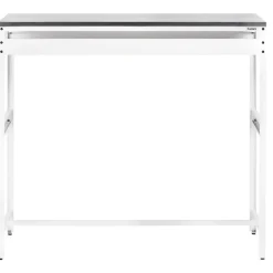 Baaripöytä ulkokäyttöön Maenza 120 cm valkoinen/musta