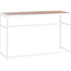 Baaripöytä ulos Avetrana 50x150 cm Valkoinen/Ruskea