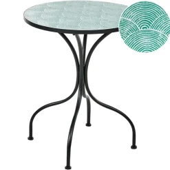 Bistropöytä ulos Anapo 60 cm Rauta Musta/Vihreä
