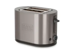 Black+Decker Leivänpaahdin Black+Decker 2 osastoa, ruostumatonta terästä Hopea