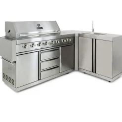 Byggsats utekök Metalcraft Silver