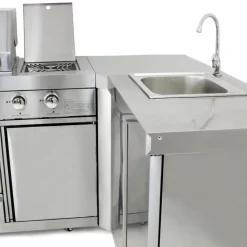 Byggsats utekök Metalcraft Silver