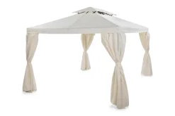 Comfort Garden Paviljonki Bermuda ilman seiniä 300x300 cm sis. Hyttysverkko Luonnonvalkoinen