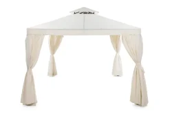 Comfort Garden Paviljonki Bermuda ilman seiniä 300x300 cm sis. Hyttysverkko Luonnonvalkoinen