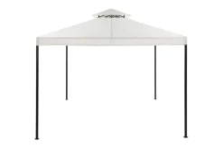 Comfort Garden Paviljonki Bermuda ilman seiniä 300x300 cm sis. Hyttysverkko Luonnonvalkoinen