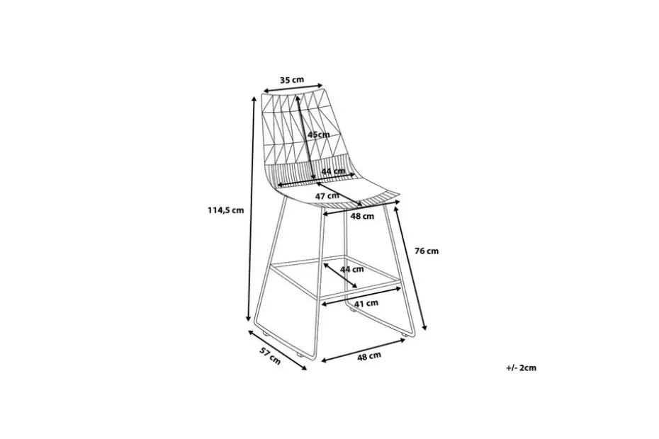 2 kappaleen baarijakkarasetti PRESTON Metallikulta 48 cm