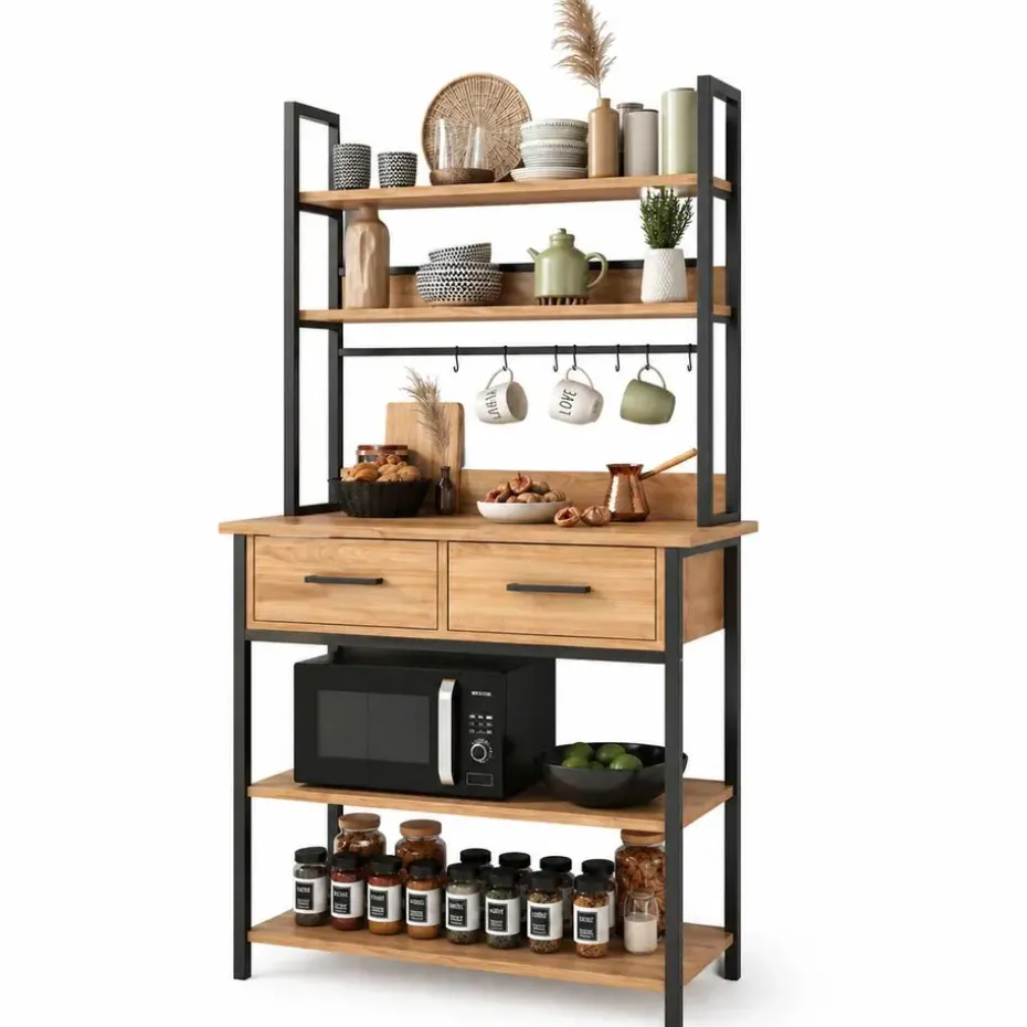 Keittiöhylly Hanah Home Frame (82 x 169 x 39 cm) Atlantic Pine Atlantic Pine