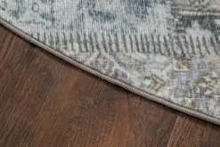 KM Home Tarfaya frieze-matto pyöreä 200 cm Luonnonväri