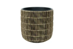 Kukkaruukku Wicker D35xH36 cm Vaaleanruskea