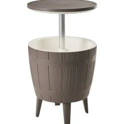 Kylmäkaappi/baaripöytä ulos Silg 49 cm beige/harmaa/valkoinen