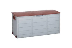 Låda Beliani Locarno Beige/grå NO_BRAND Grey||Brown