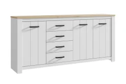 Lipasto Luxted 206 cm Valkoinen/Ruskea