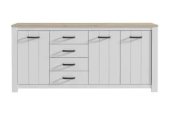 Lipasto Luxted 206 cm Valkoinen/Ruskea