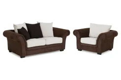Manor House Sohvaryhmä Aspen 2:n ist+Nojatuoli Ruskea/Beige