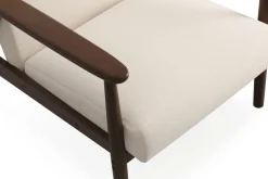 Ängsbro Nojatuoli Kangas Beige