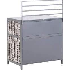 4-osainen ulkokeittiö altaalla Mirador polyrottinki Harmaa/Beige