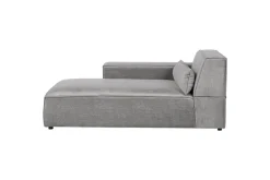 Schäslong Beliani Hellnar Beige, Högervänd Light grey Right-faced