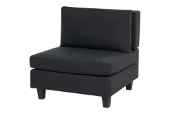 4-sits Hörnsoffa Beliani Unstad Beige/svart, Högervänd, Polyester Black