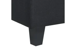 4-sits Hörnsoffa Beliani Unstad Beige/svart, Högervänd, Polyester Black