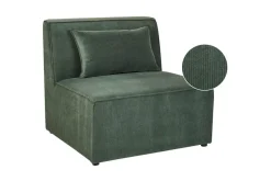 1-sitssektion Beliani Lemvig Beige Green