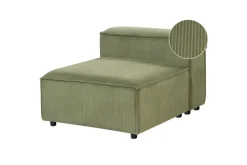 Sittsektion Beliani Ardal Beige, svart, Polyester Green Vihreä