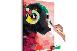 Tee-se-itse Maalaus Monkey In Headphones 40x60 cm Artgeist sp. z o. o.