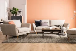 Trend Lyx 3-istuttava Kangassohva Beige