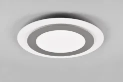 Trio Lighting LED-Kattovalaisin Morgan Valkoinen/Harjattu Teräs TRIO