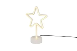 Trio Lighting LED-Pöytävalaisin Star Valkoinen TRIO