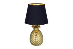 Trio Lighting Pöytävalaisin Pineapple Ø20 cm Kulta/Musta TRIO