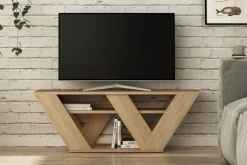 TV-taso Rodger 110 cm Vaaleanruskea