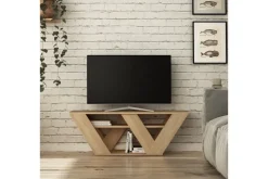TV-taso Rodger 110 cm Vaaleanruskea