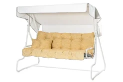 Varax De Luxe Täydellinen riippukeinu 196 cm Valkoinen/Keltainen