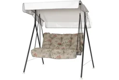 Varax Duetto Täydellinen riippukeinu 130 cm Harmaa/Kukkakuvioinen