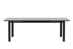 Venture Home Ruokapöytä Levels Jatkettava 224-324 cm Harmaa/Musta