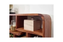 Wohnling Seinähylly Wohnling Kiinteä puurakenteinen seinään kiinnitettävä koristehylly 80 cm maalaistyyli
